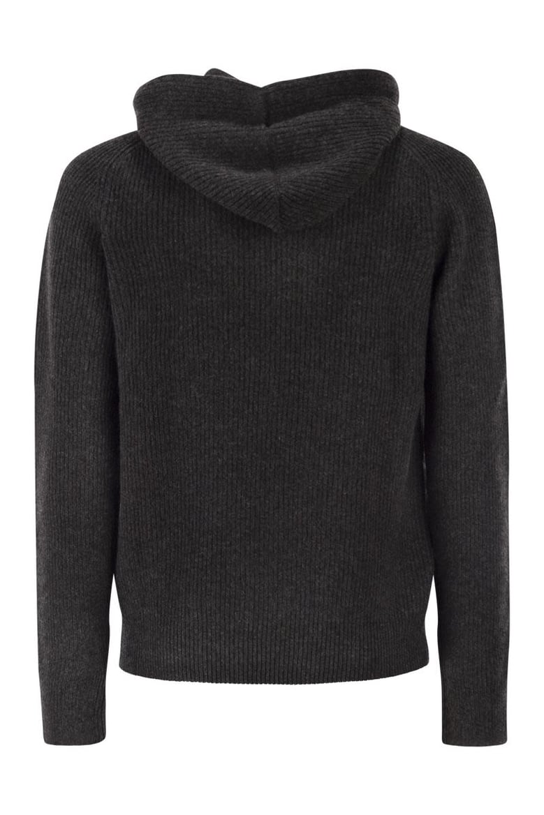 hunter - maglia a coste con cappuccio by Selfnex