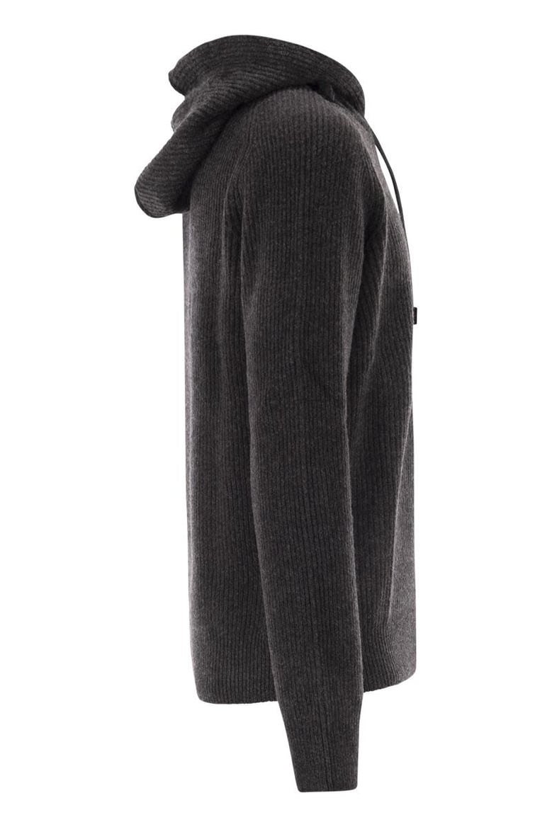 hunter - maglia a coste con cappuccio by Selfnex
