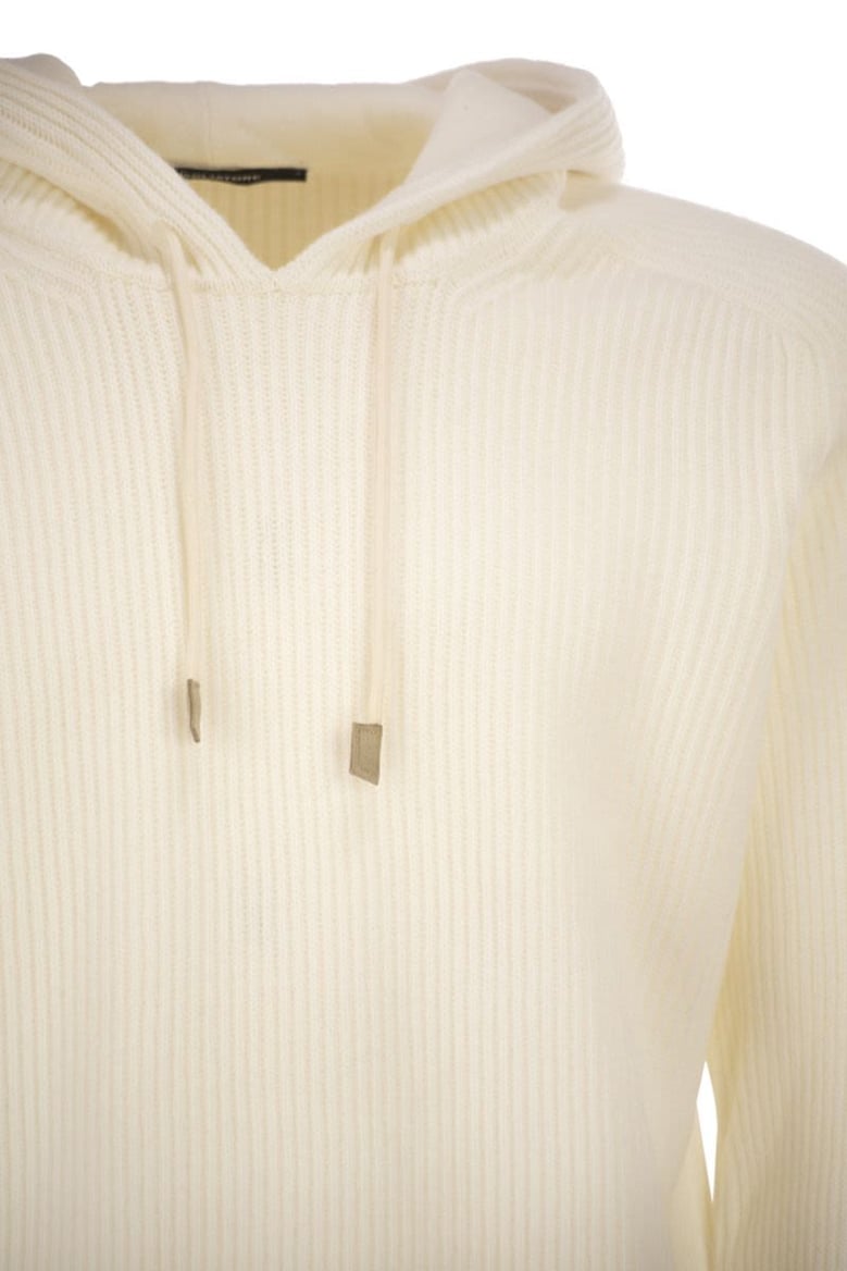 hunter - ribbed jumper with hood by Selfnex