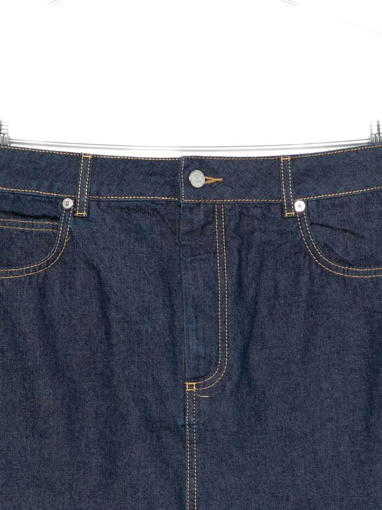denim mini skirt by Selfnex