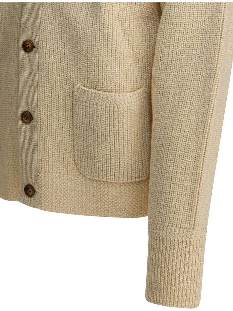 white wool knitwear by Selfnex