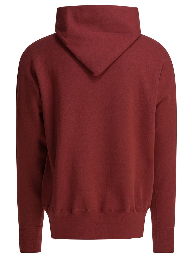 burgundy cotton sweatshirt by Selfnex