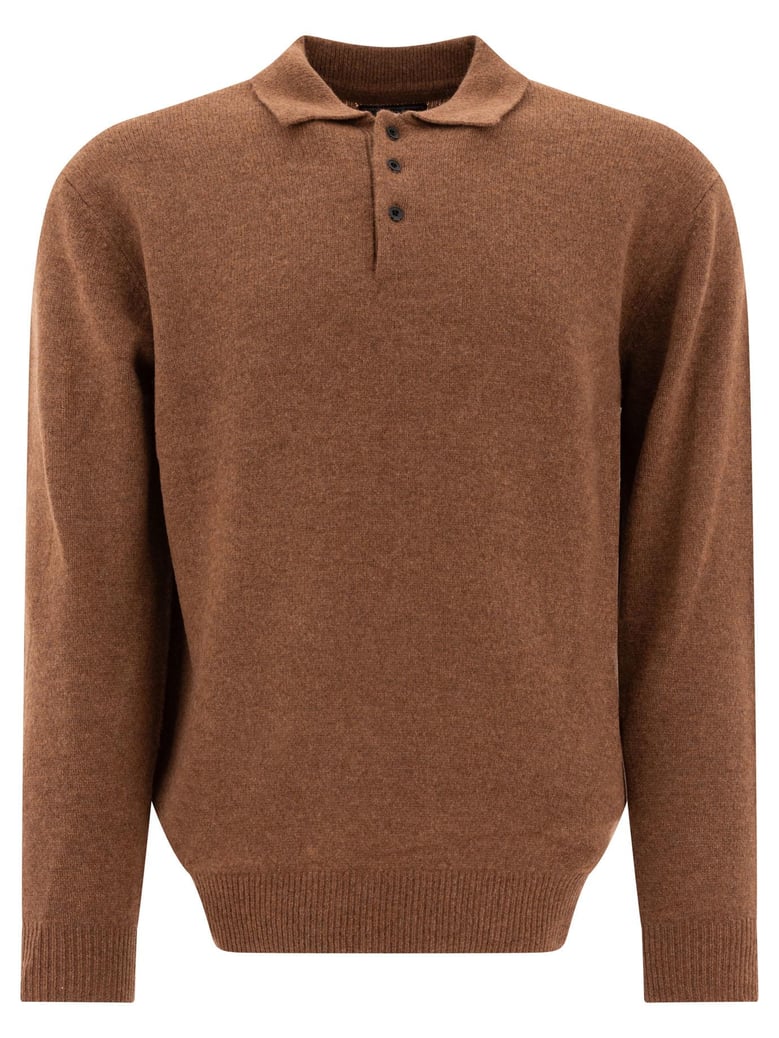 wool polo shirt by Selfnex