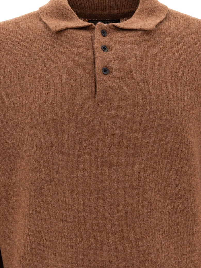 wool polo shirt by Selfnex