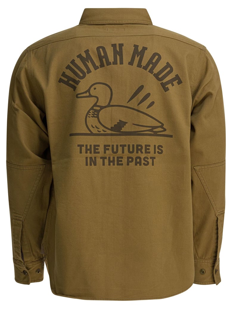 beige cotton shirt by Selfnex
