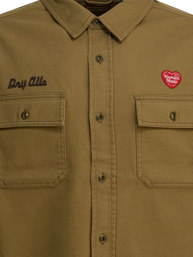 beige cotton shirt by Selfnex