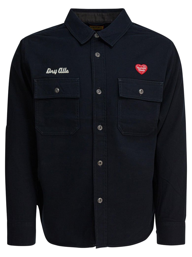 navy cotton shirt by Selfnex