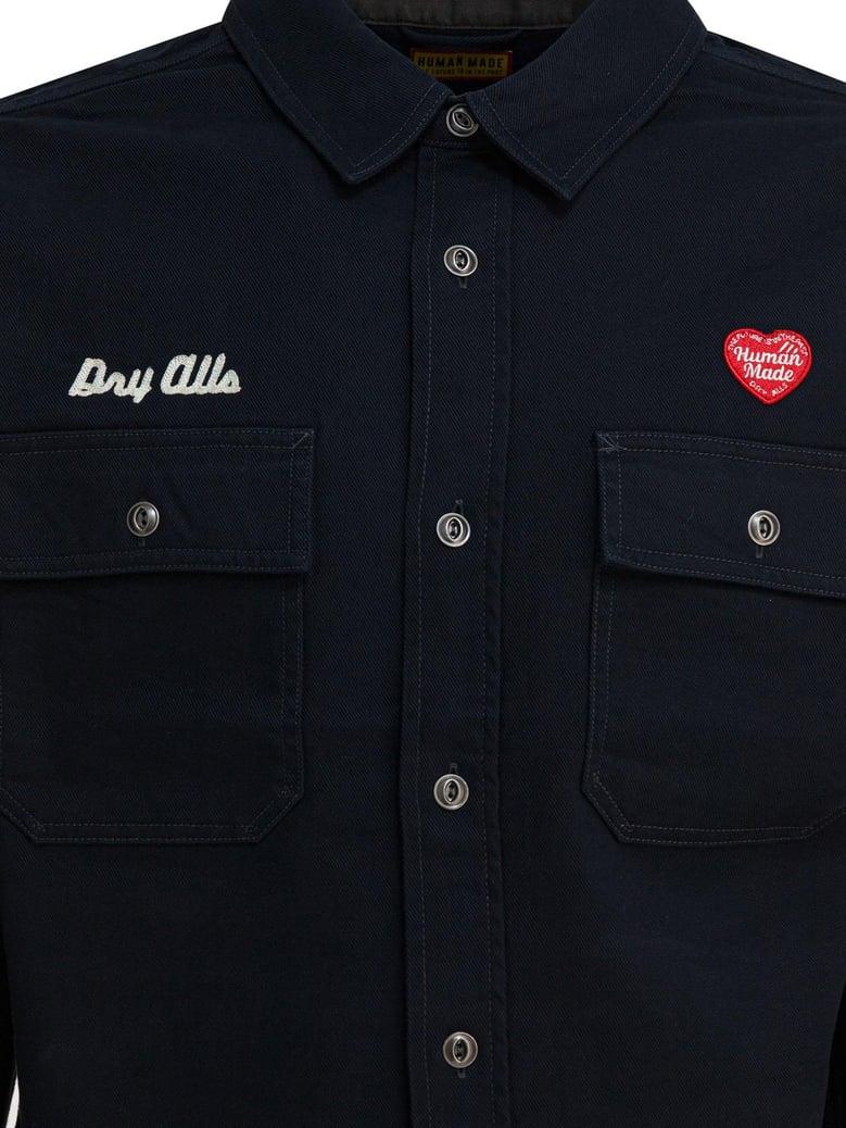 navy cotton shirt by Selfnex