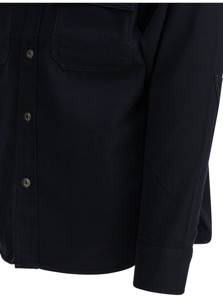navy cotton shirt by Selfnex