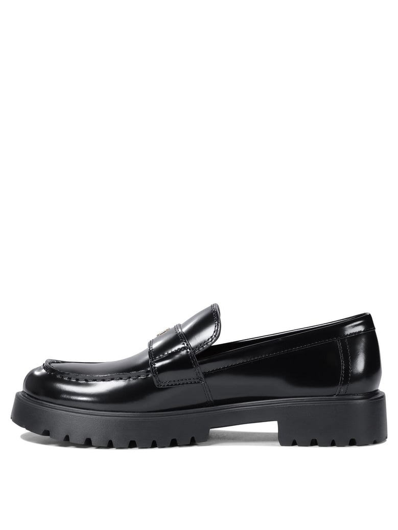 black bovine leather loafers by Selfnex