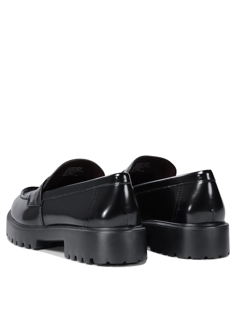 black bovine leather loafers by Selfnex