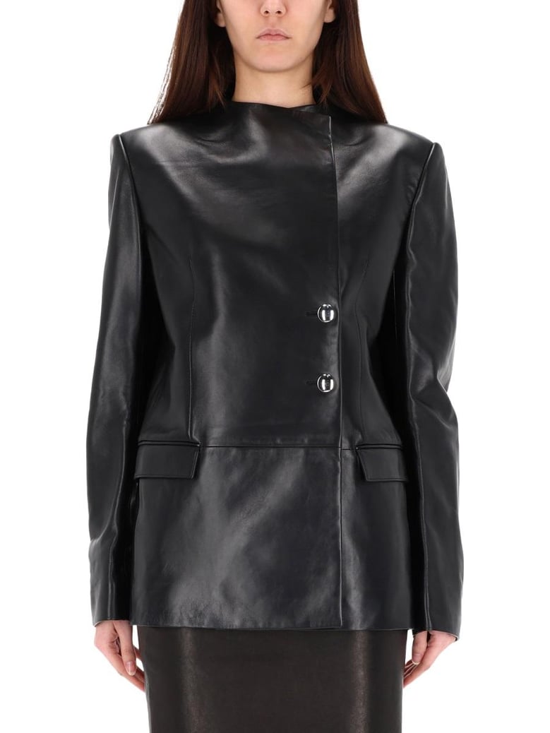 black lamb jacket by Selfnex