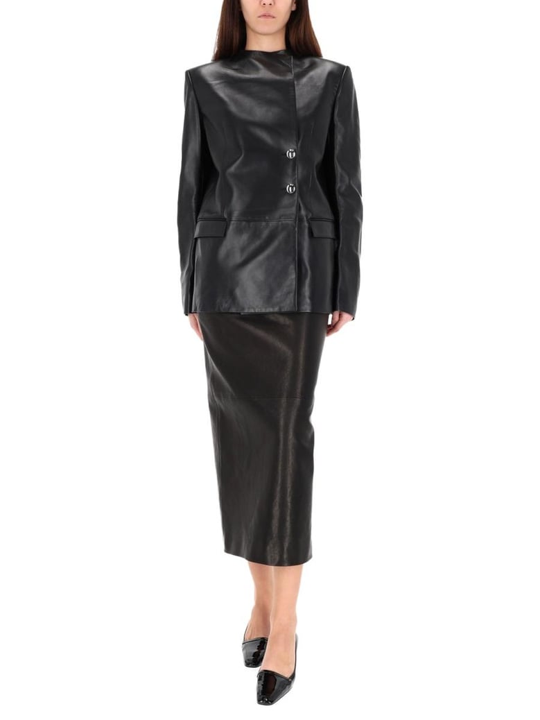 black lamb jacket by Selfnex