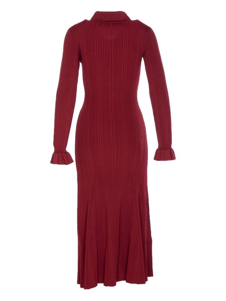 bordeaux viscose dress by Selfnex