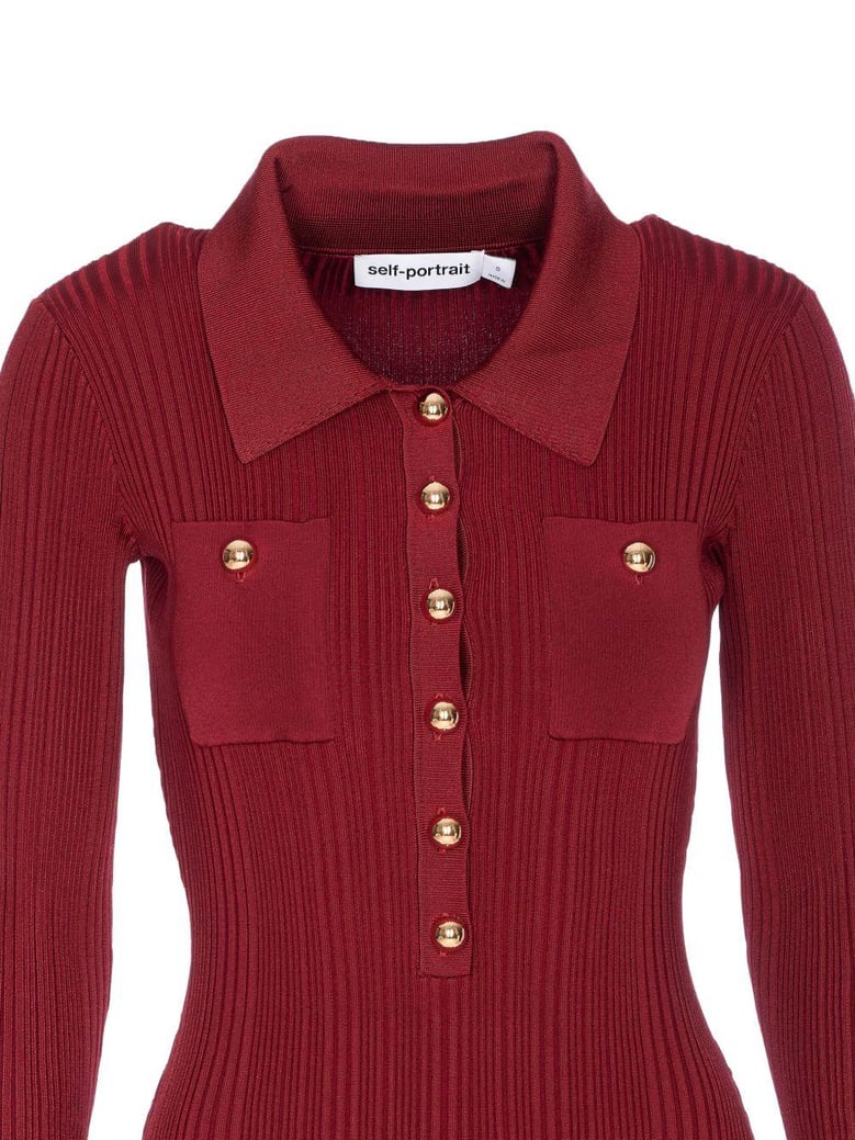bordeaux viscose dress by Selfnex