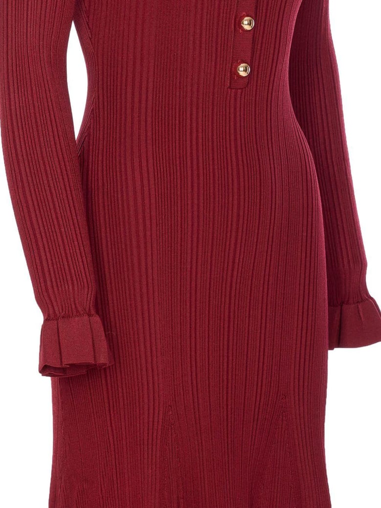 bordeaux viscose dress by Selfnex