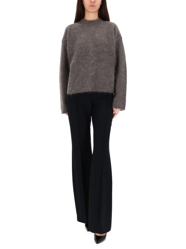 grey mohair-blend sweater by Selfnex