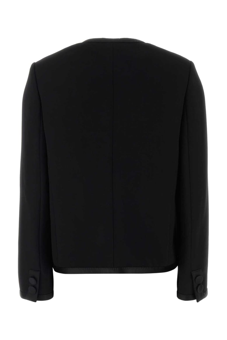 black virgin wool jacket by Selfnex