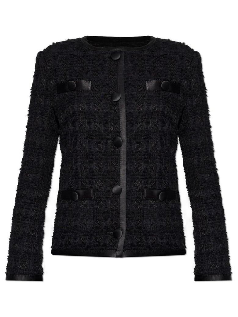 black virgin wool jacket by Selfnex