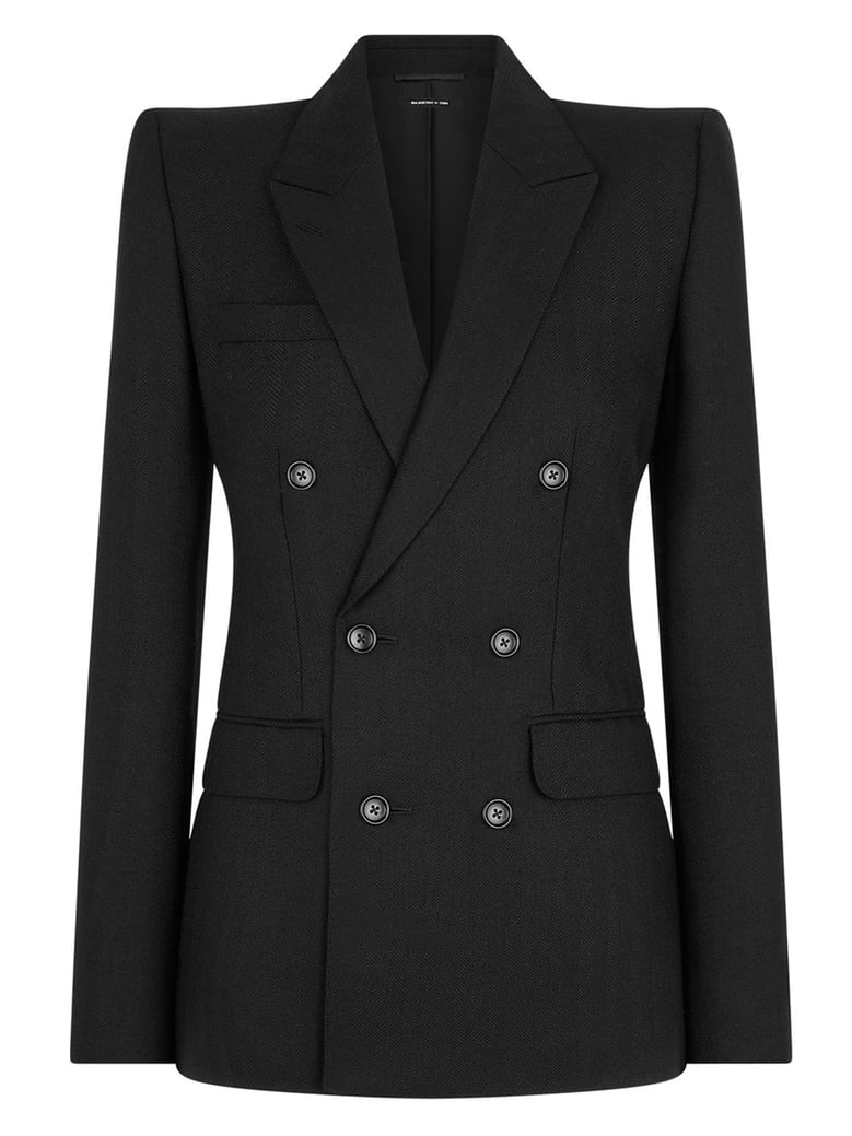 black virgin wool jacket by Selfnex