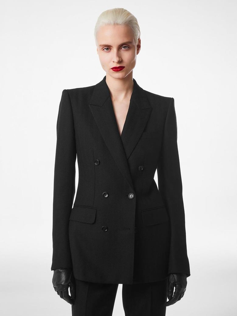 black virgin wool jacket by Selfnex
