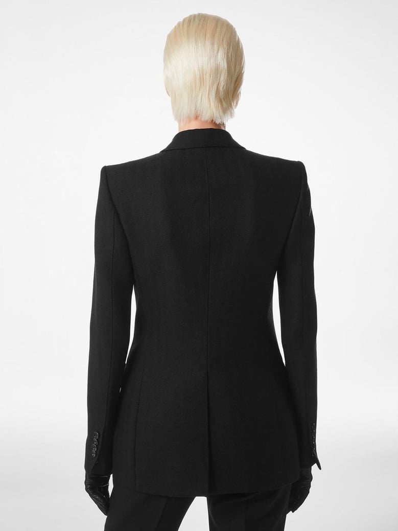 black virgin wool jacket by Selfnex
