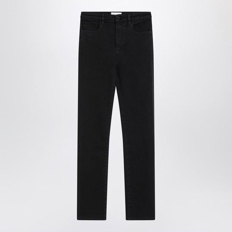 black straight-leg jeans the pencil by Selfnex