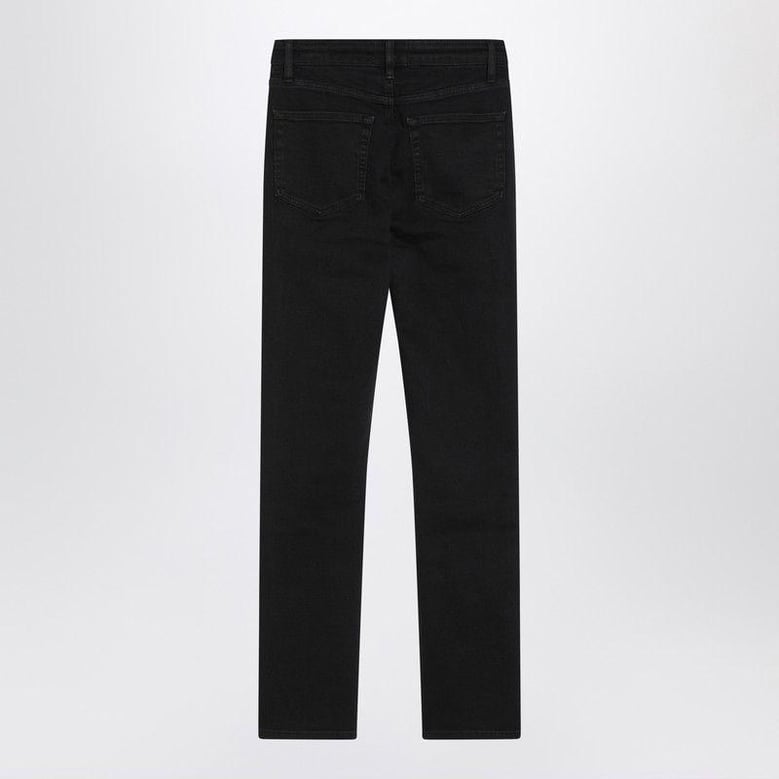 black straight-leg jeans the pencil by Selfnex