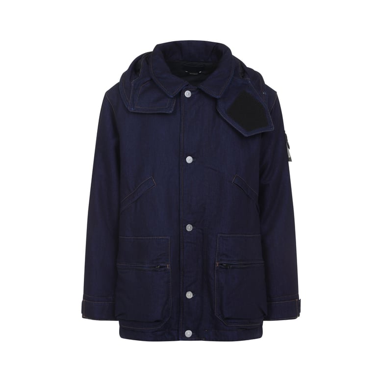 blue rinse cotton outerwear by Selfnex