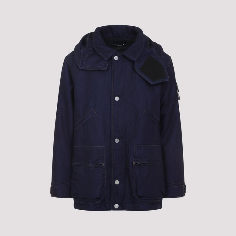 blue rinse cotton outerwear by Selfnex