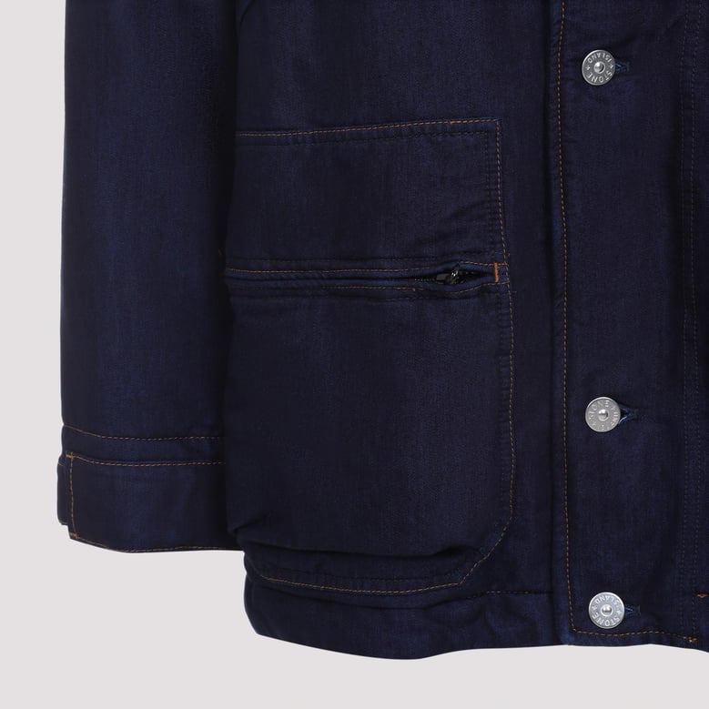 blue rinse cotton outerwear by Selfnex