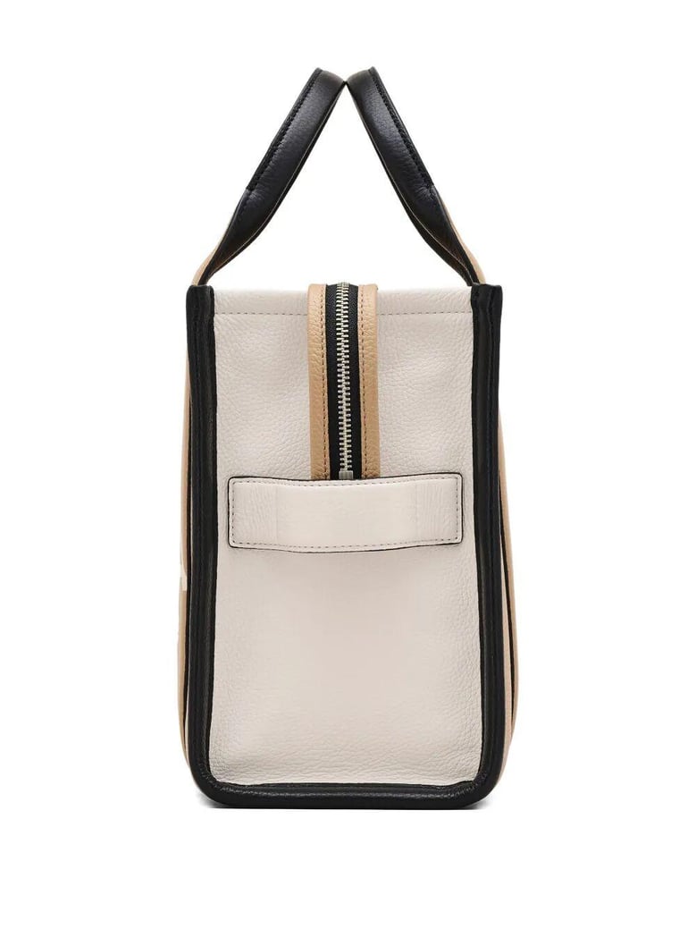 beige cow leather handbag by Selfnex