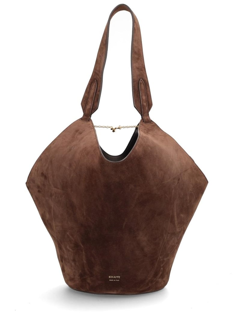 brown calfskin handbag by Selfnex