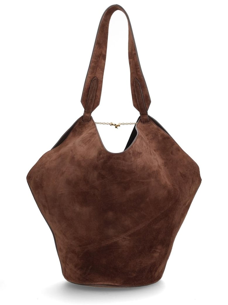 brown calfskin handbag by Selfnex