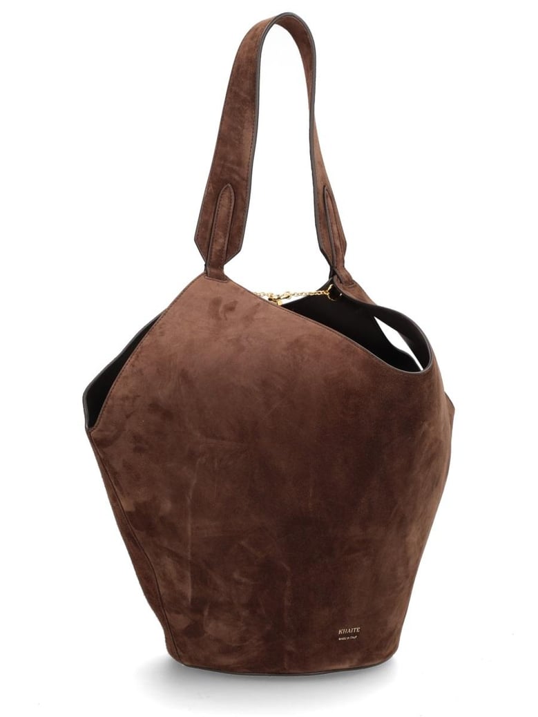 brown calfskin handbag by Selfnex