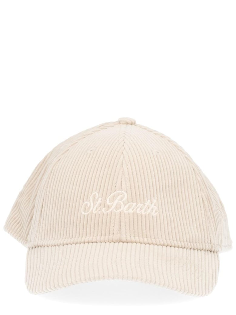 beige cotton hat by Selfnex