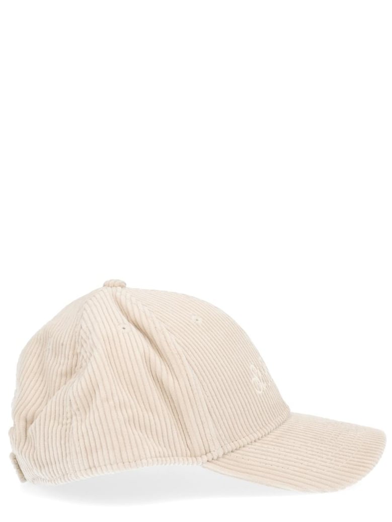 beige cotton hat by Selfnex