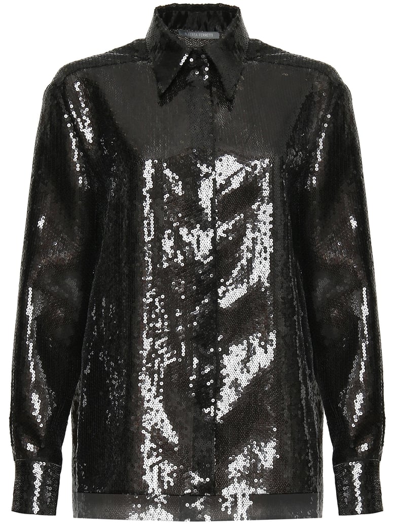 black polyester shirt by Selfnex