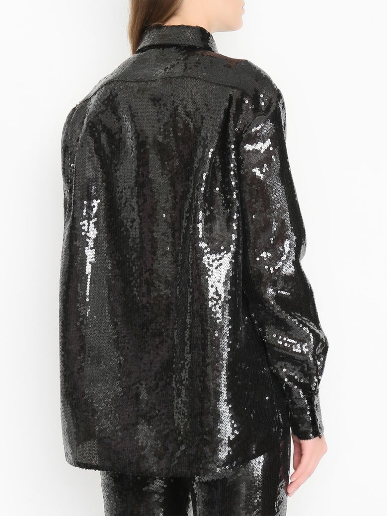 black polyester shirt by Selfnex