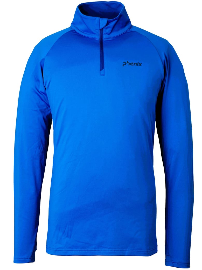 basic blue polyester ski top by Selfnex