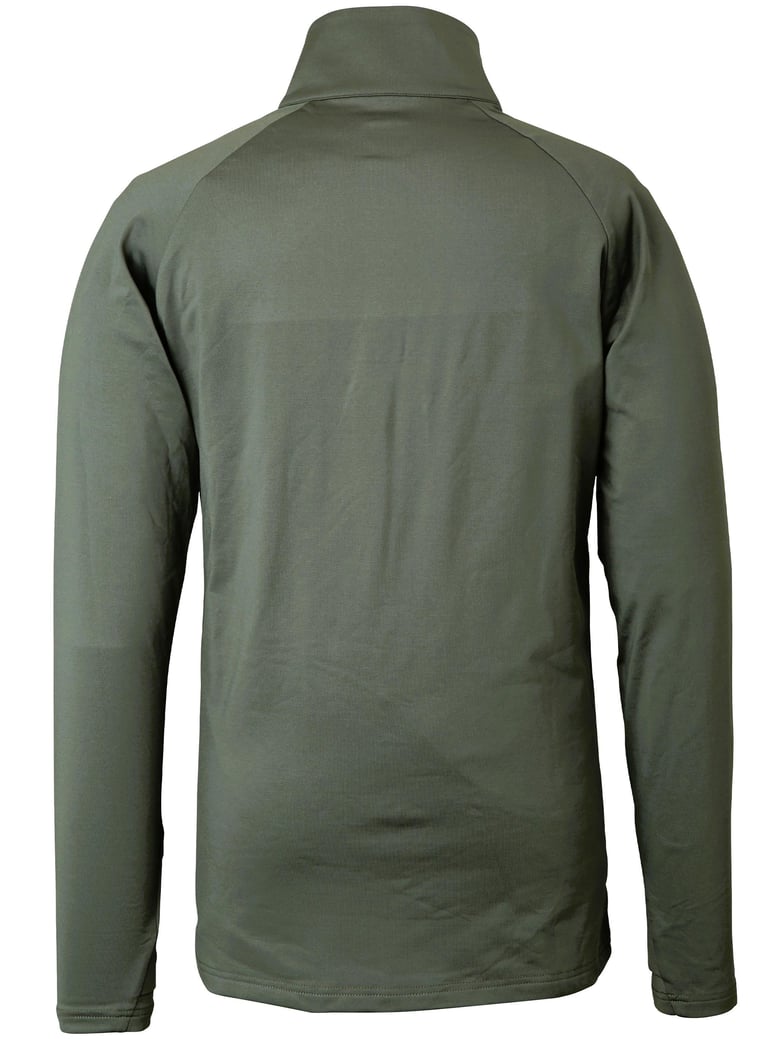 basic green polyester ski top by Selfnex