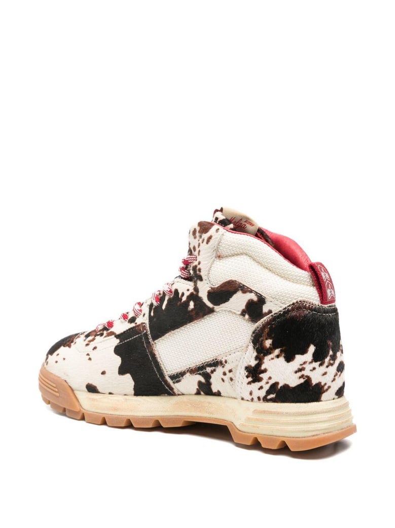 multicolour cow leather boots by Selfnex