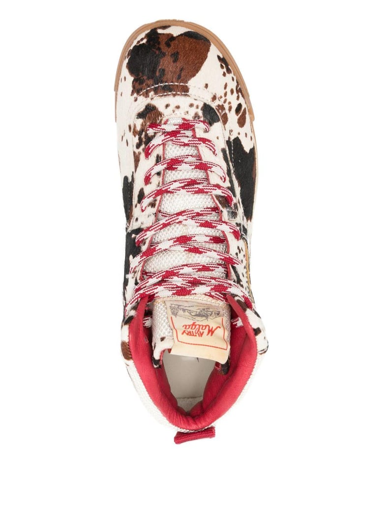 multicolour cow leather boots by Selfnex