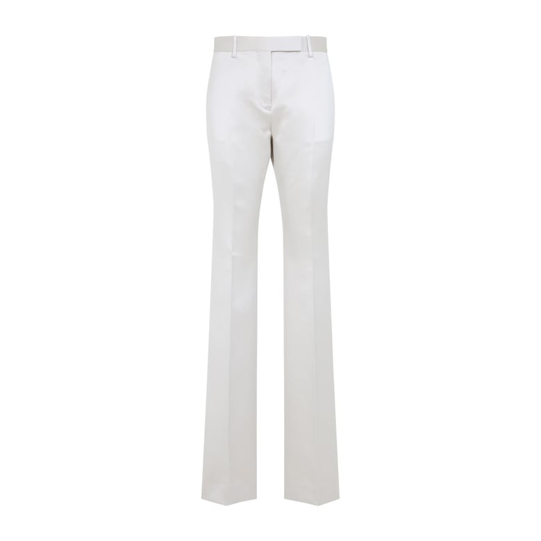 cotton and silk blend trousers by Selfnex