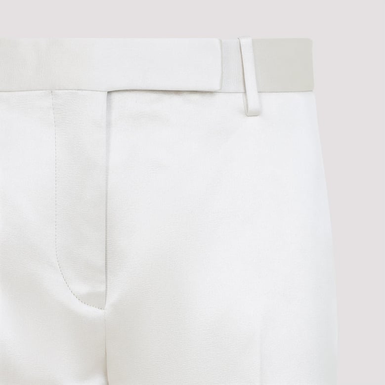 cotton and silk blend trousers by Selfnex