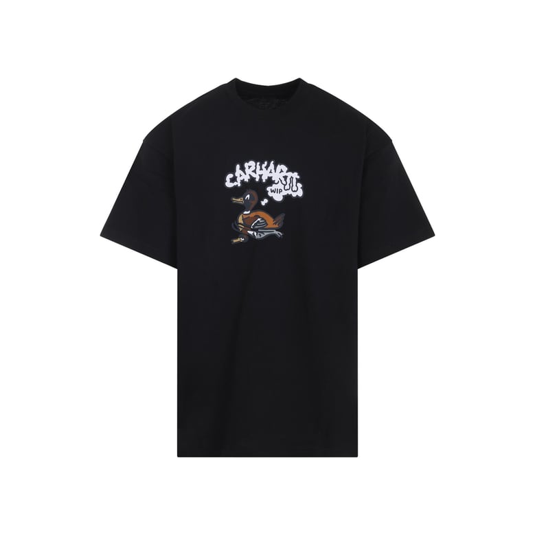 black s/s duck cotton t-shirt by Selfnex