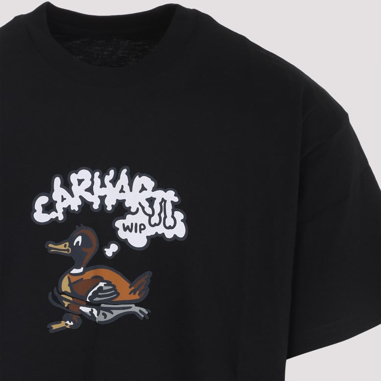 black s/s duck cotton t-shirt by Selfnex