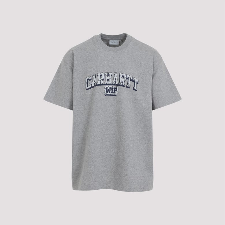 grey s/s heavy duty cotton t-shirt by Selfnex