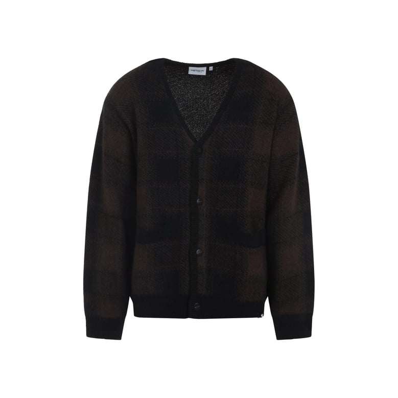 black everson alpaca cardigan by Selfnex