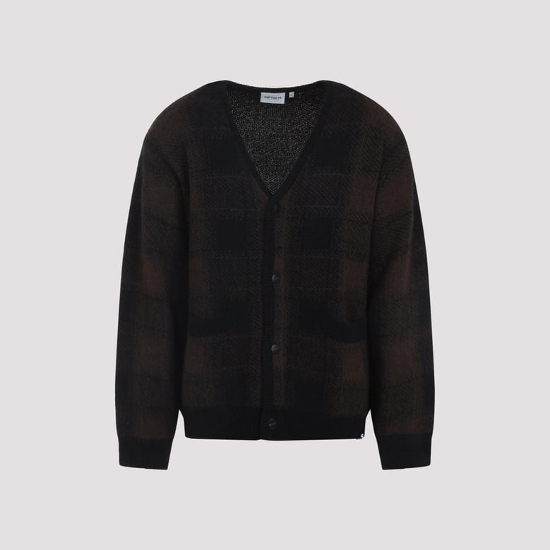 black everson alpaca cardigan by Selfnex